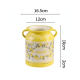 Lemon Pattern Porcelain Utensil Holder Small